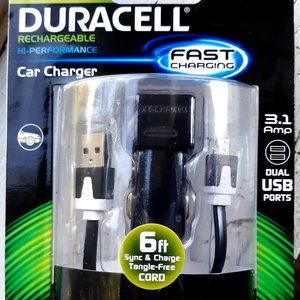 Duracell Electronic Device Charger for Car - Road Trips
